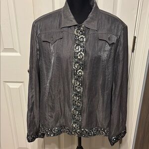Alain Weiz Couture Shimmer Sequin Jacket
